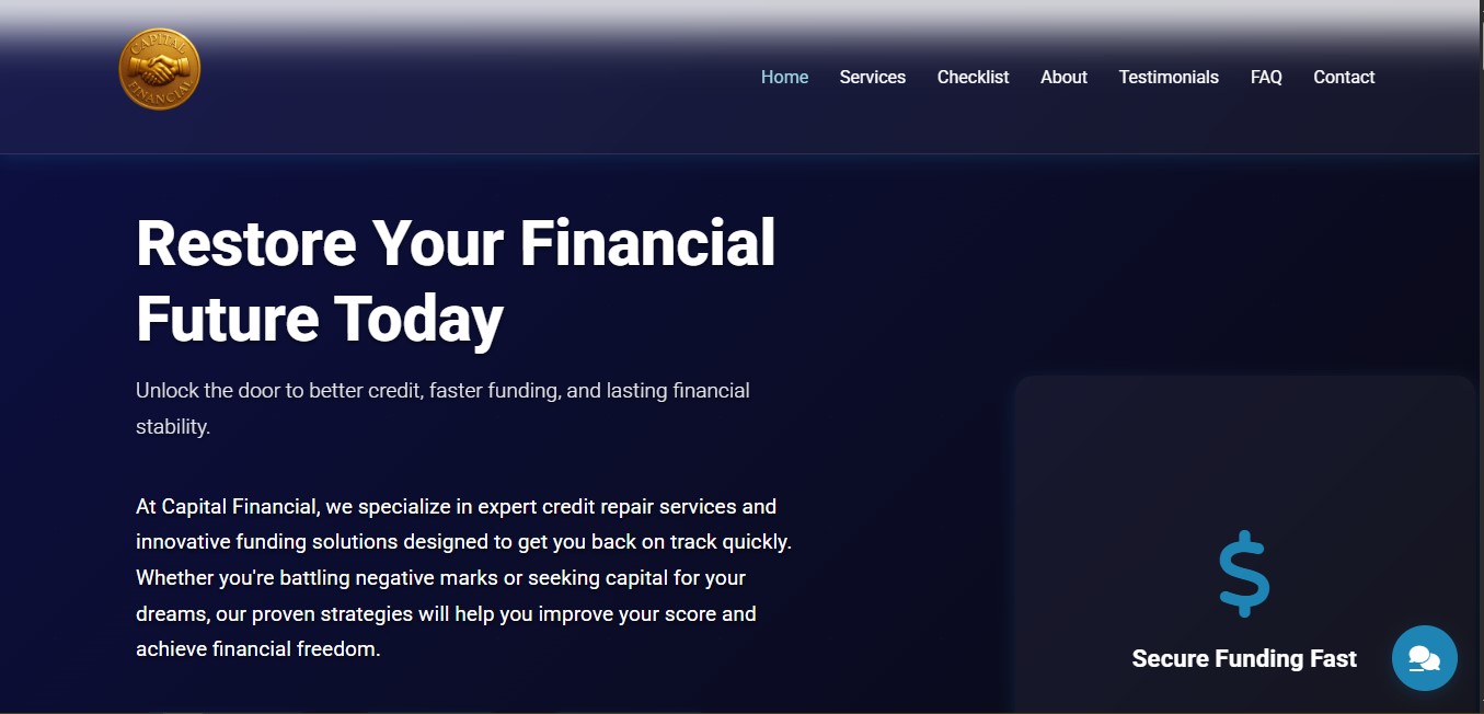 Capital Financial Website