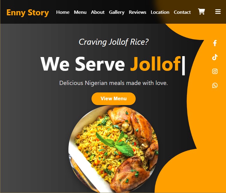 Ennystory Pastries Website