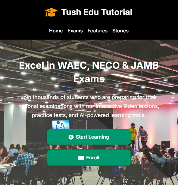 Tush Edu Consults Website