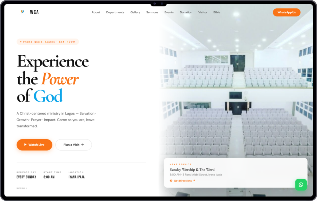 WCA screenshot